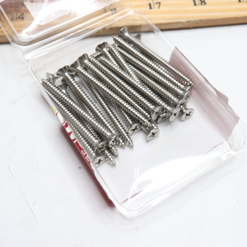 (25-Pk) Everbilt Phillips Flat Head Sheet Metal Screws