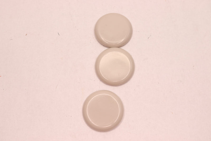 (3-Pk) Everbilt Round Slider Plastic Beige 2-1/8" 192 193