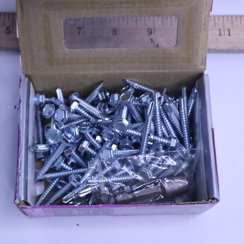 (106-Pk) Everbilt External Hex Flange Self-Drilling Screws