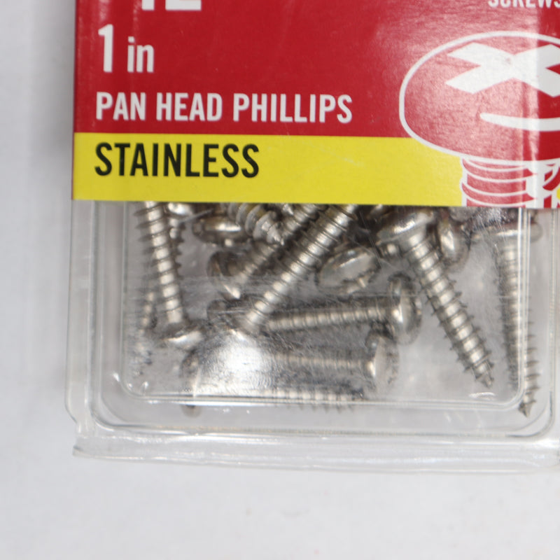 (25-Pk) Everbilt Pan Head Sheet Metal Screw Zinc Plated