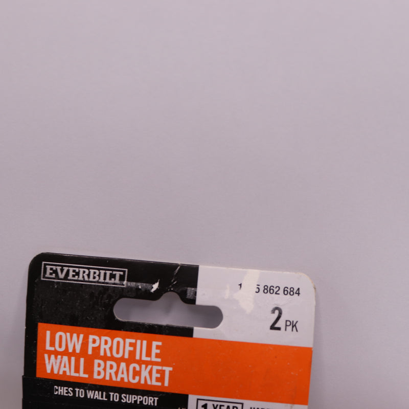 Everbilt Low Profile Resin Wall Bracket Kit - Missing 2 Anchors and 4 Screws