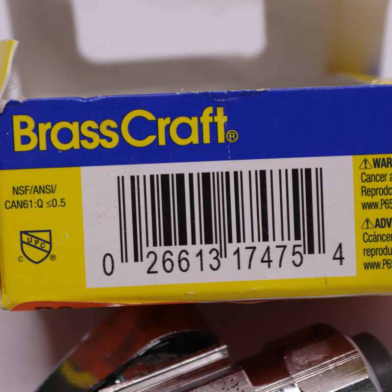 BrassCraft 1/4-Turn Straight Valve G2PS04X C1