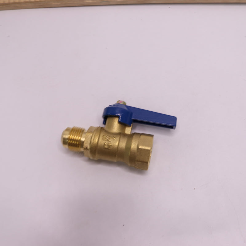 Everbilt Lead-Free Brass Flare Shutoff Cock 1/2" Fl x 1/2"FIP 725 808