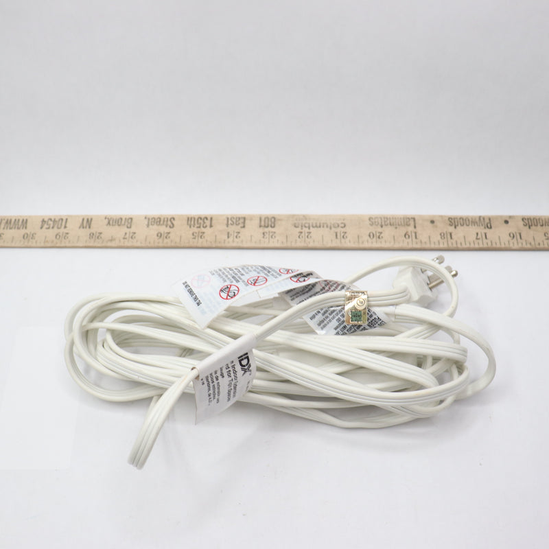 HDX 16/3 Indoor Tight Space Cube Tap Extension Cord White 15' 433950