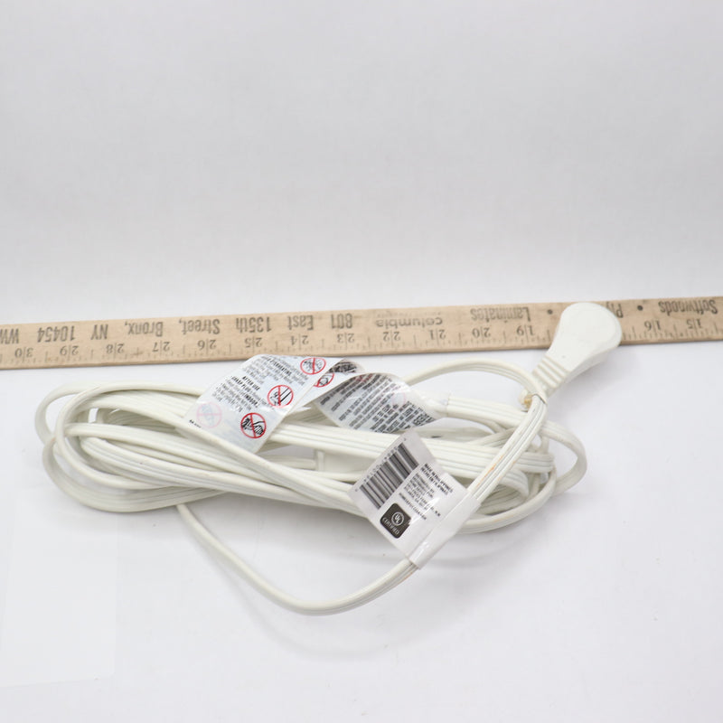 HDX 16/3 Indoor Tight Space Cube Tap Extension Cord White 15' 433950