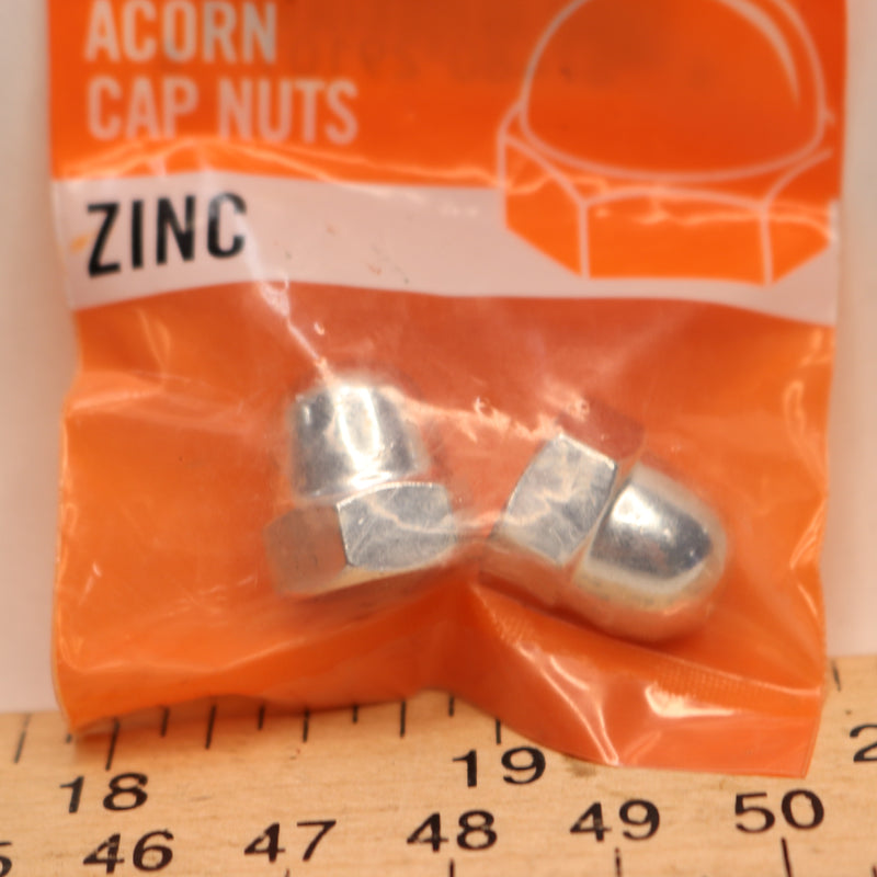 (2-Pk) Everbilt Cap Nut Zinc Plated 5/16"-18 1000 540 302