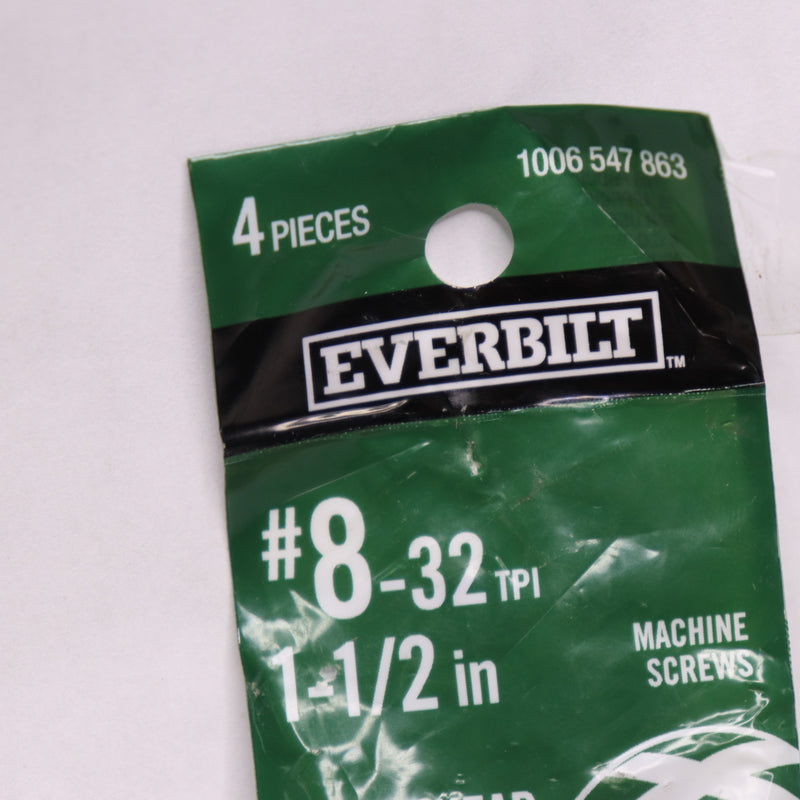 (4-Pk) Everbilt Combo Round Head Machine Screws