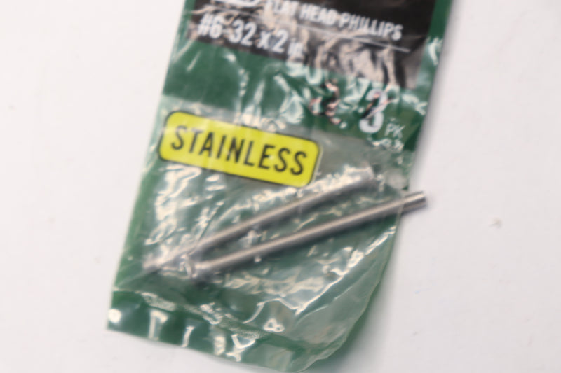 (2-Pk) Everbilt Flat-Head Phillips Machine Screws