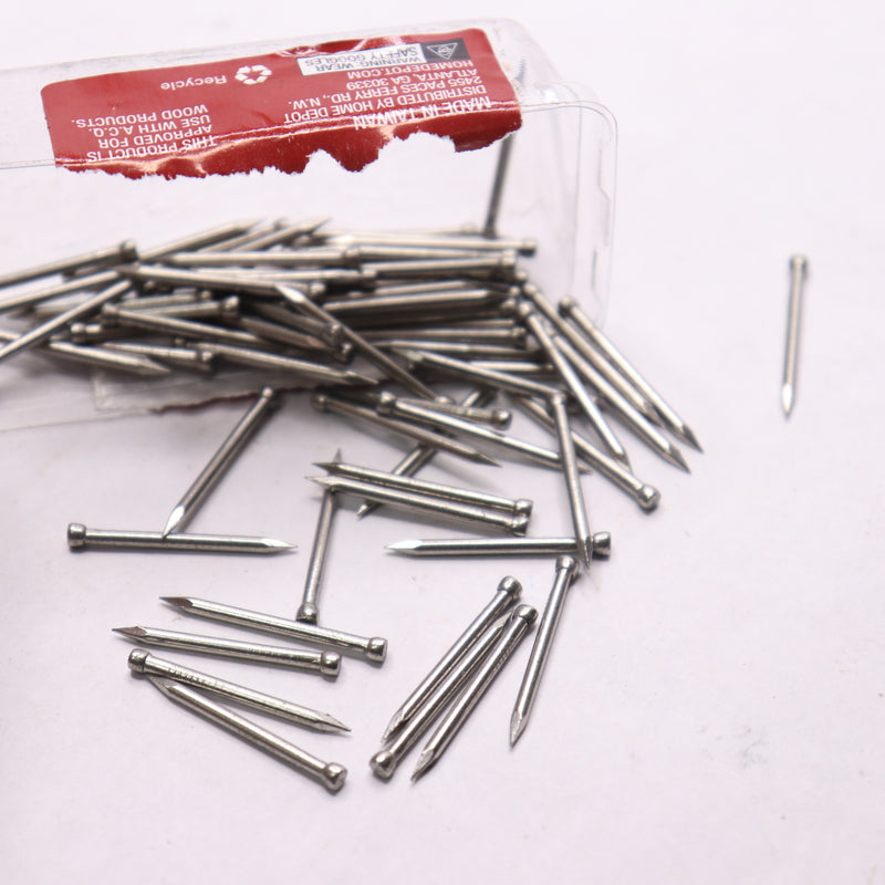 (25-Pk) Everbilt Finishing Nails Stainless Steel 1" 576085