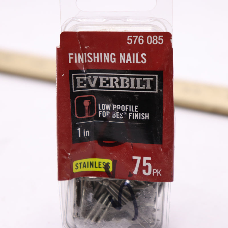 (25-Pk) Everbilt Finishing Nails Stainless Steel 1" 576085