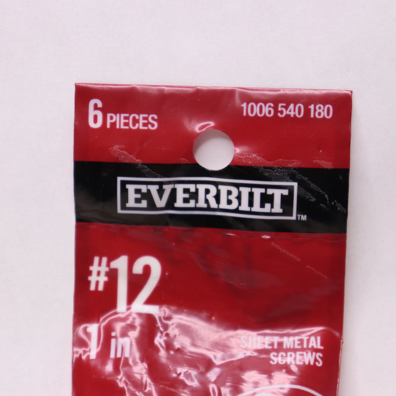 (5-Pk) Everbilt Phillips Pan Head Sheet Metal Screws Zinc Plated