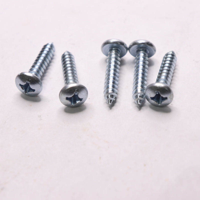 (5-Pk) Everbilt Phillips Pan Head Sheet Metal Screws Zinc Plated