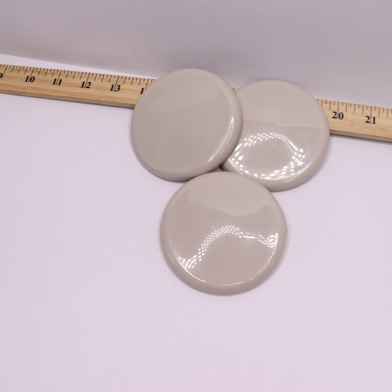 (3-Pk) Everbilt Furniture Round Slider Plastic 3-1/2" - Missing 1