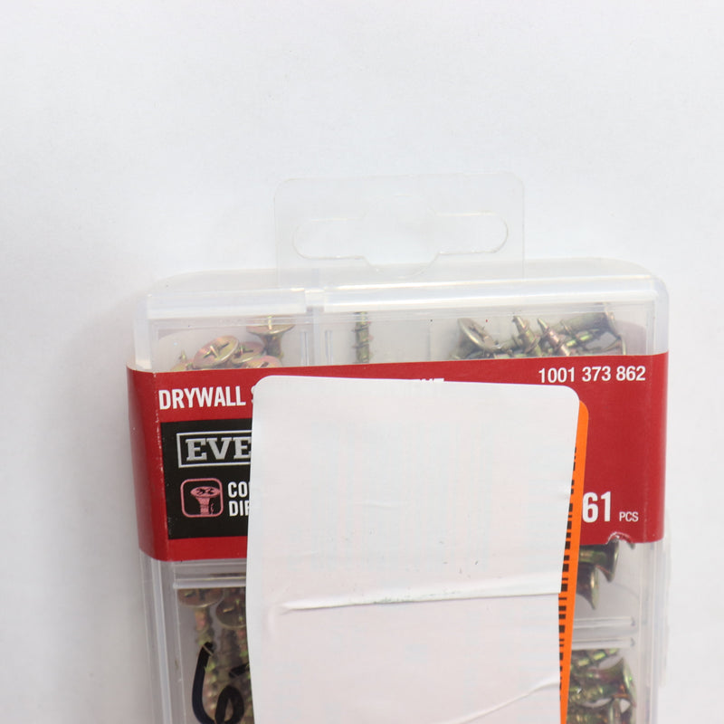 (61-Pk) Everbilt Drywall Screw Assortment Yellow Zinc 1001 373 862