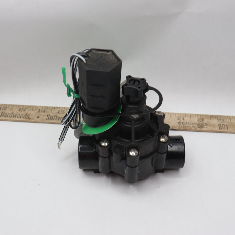 Rain Bird In-Line Automatic Sprinkler Valve w/ Flow Control Black 3/4"