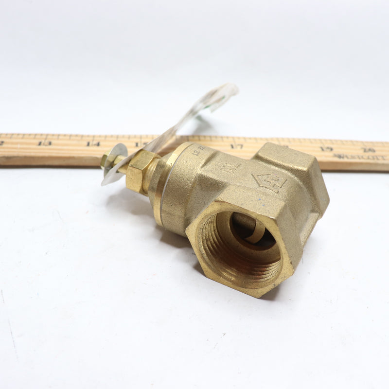 Everbilt Threaded Gate Valve Lead Free Brass 1" FIP x FIP 170-2-1-EB