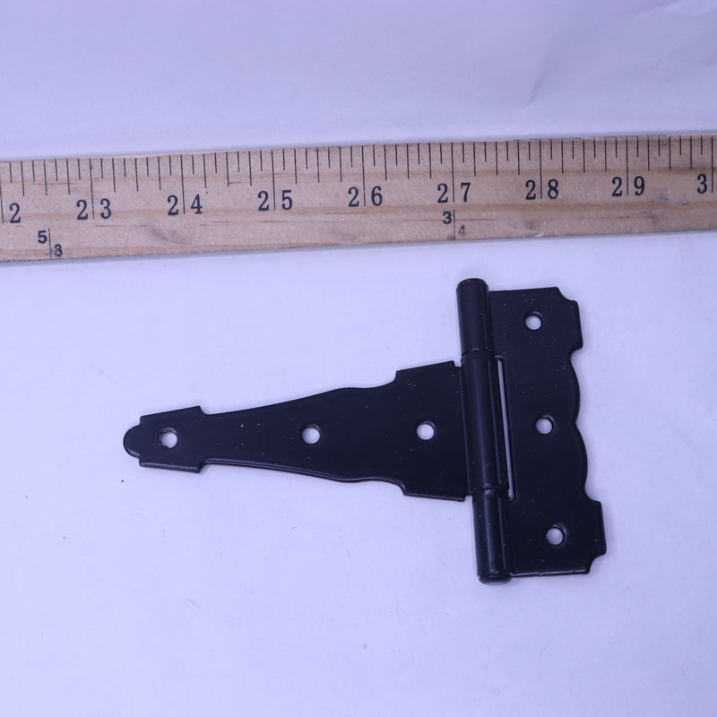 Everbilt Heavy Duty Decorative Tee Hinge Steel Black 4" 102 008