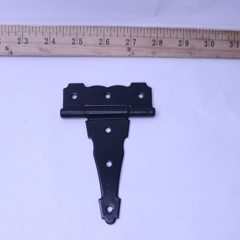 Everbilt Heavy Duty Decorative Tee Hinge Steel Black 4" 102 008