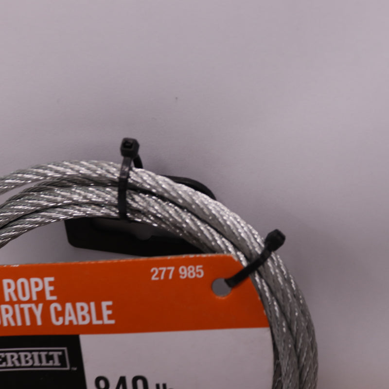 Everbilt Security Cable Wire Rope Galvanized Steel 3/16" x 6 Ft 277 985