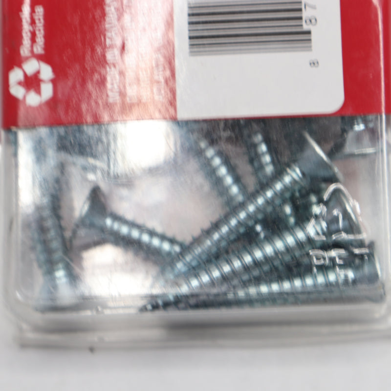 (15-Pk) Everbilt Phillips Flat Head Sheet Metal Screws Zinc Plated