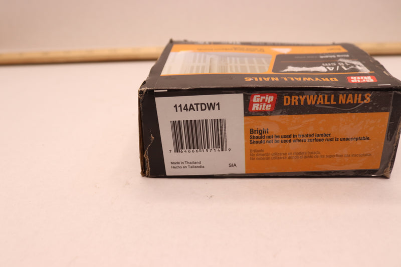 Grip Rite Drywall Nail Bright Ring Shank 1 Lb 1-1/4" 114ATDW1