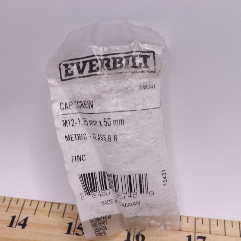 Everbilt Hex Bolt Class 8.8 Zinc Plated M12-1.25 x 50 mm 378 541