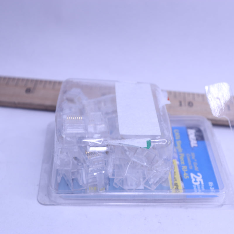 (25-Pk) Ideal Cat6 Single PieceModular Plug 85-367