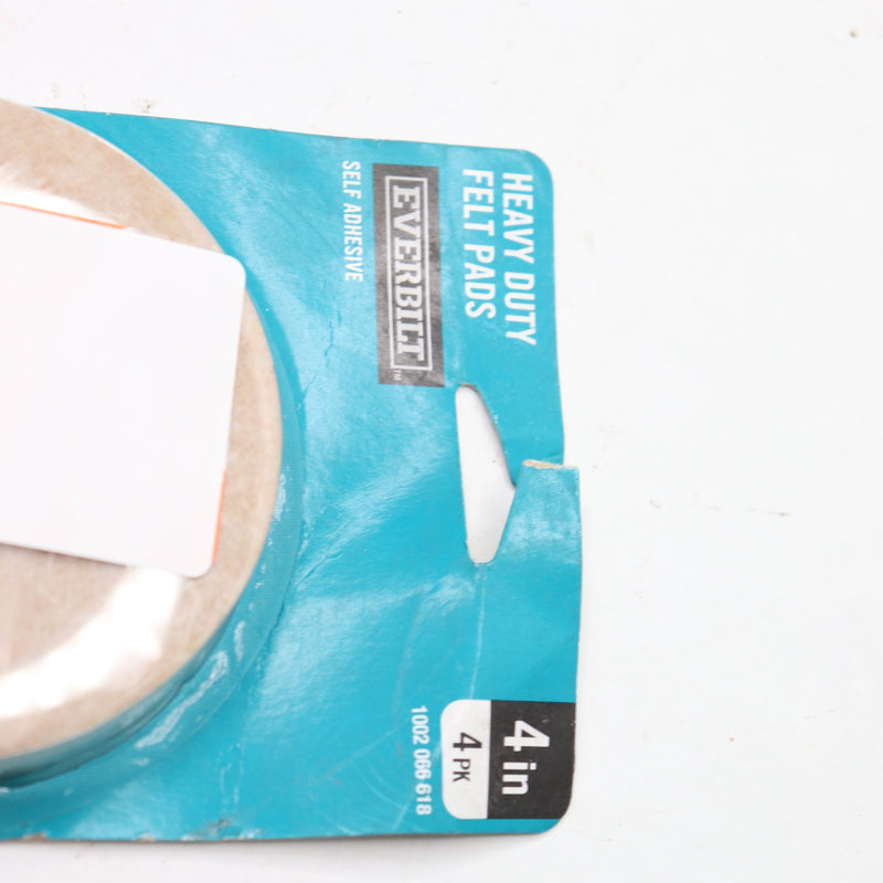 (4-Pk) Everbilt Felt Pad Beige 4" 1002 066 618