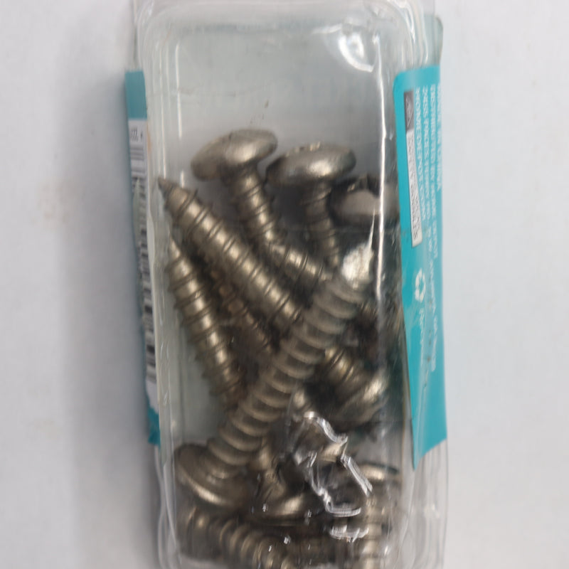 (12-Pk) Everbilt Heavy Duty Shelf Bracket Screw Kit # 14 x 1-1/2 and # 12 x 3/4"