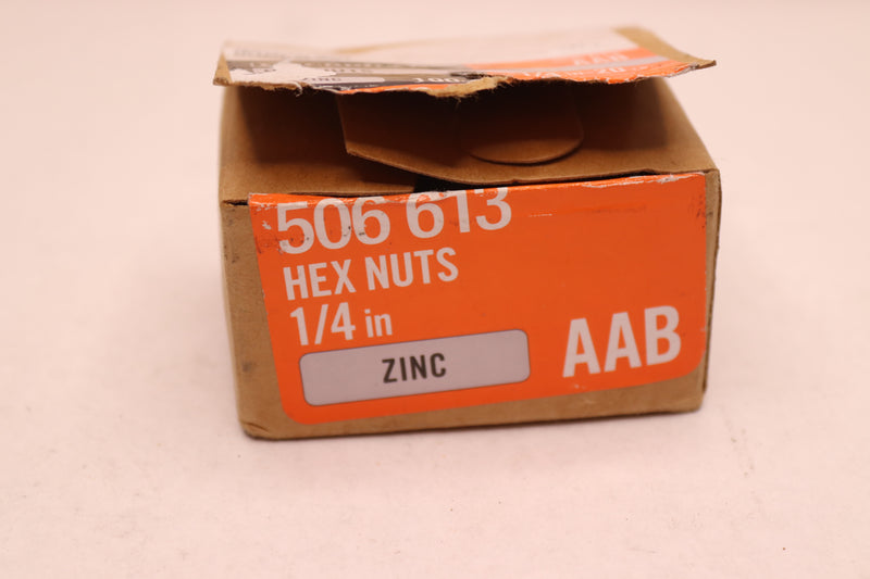 (100-Pk) Everbilt Hex Nut Zinc 1/4"-20 506 613