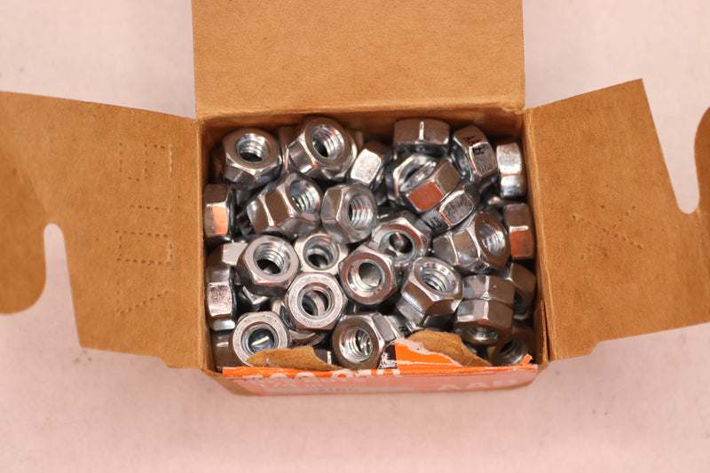 (100-Pk) Everbilt Hex Nut Zinc 1/4"-20 506 613