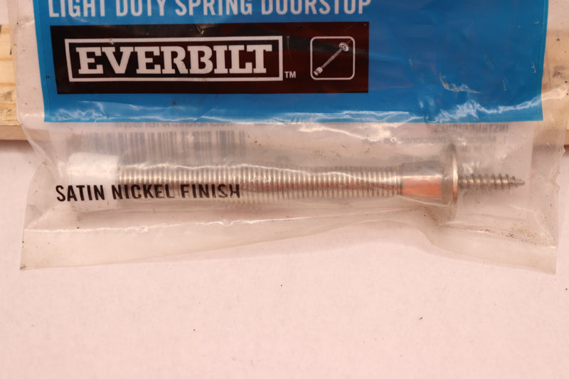 Everbilt Light Duty Spring Door Stop Satin Nickel 3" 270 435