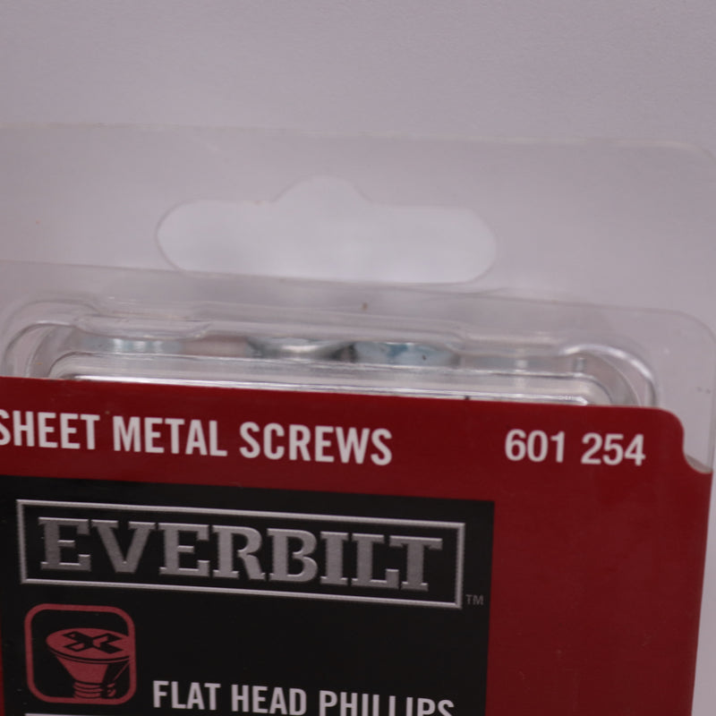 (15-Pk) Everbilt Phillips Flat Head Sheet Metal Screw