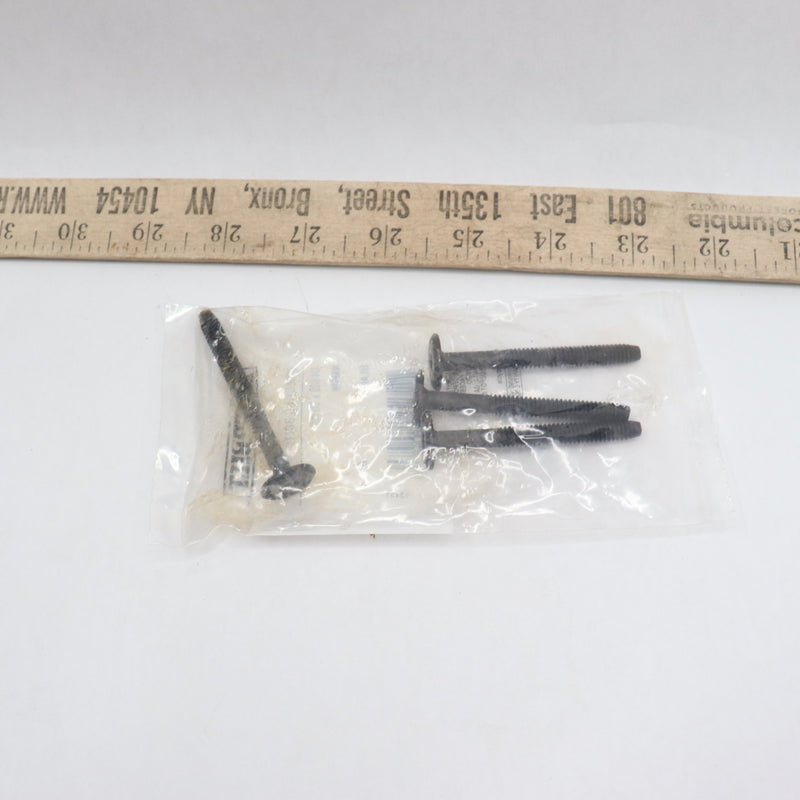 (4-Pk) Everbilte Narrow Connecting Bolt Black 1/4"-20 tpi x 60 mm 473479