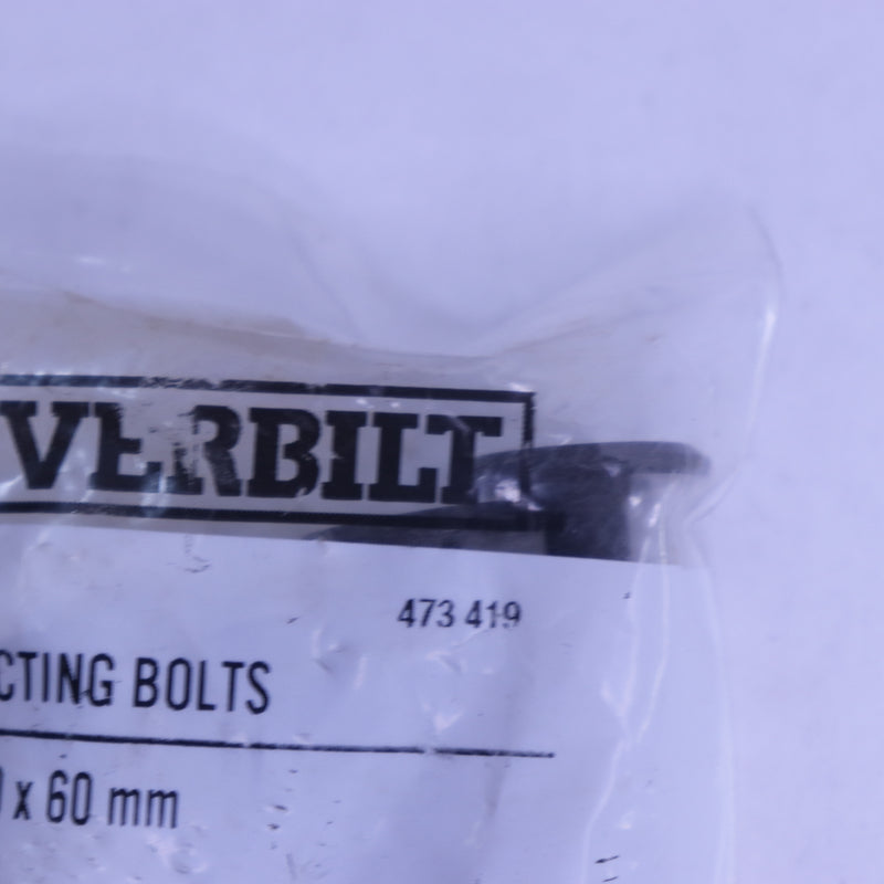 (4-Pk) Everbilt Narrow Black Connecting Bolt 1/4"-20 Tpi x 60mm 473 419