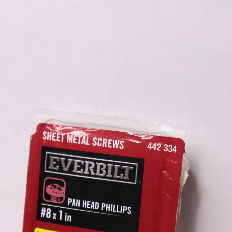 (18-Pk) Everbilt Sheet Metal Screw Phillips Pan-Head Drive Stainless