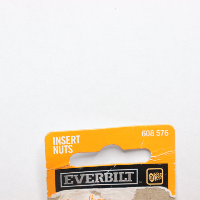 (4-Pk) Everbilt Insert Nut Zinc Plated Steel 1/4"-20 608 576