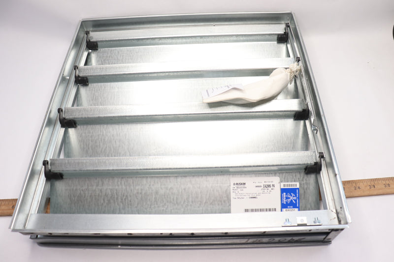 Ruskin Commercial Backdraft Damper Galvanized Steel 3" S3G