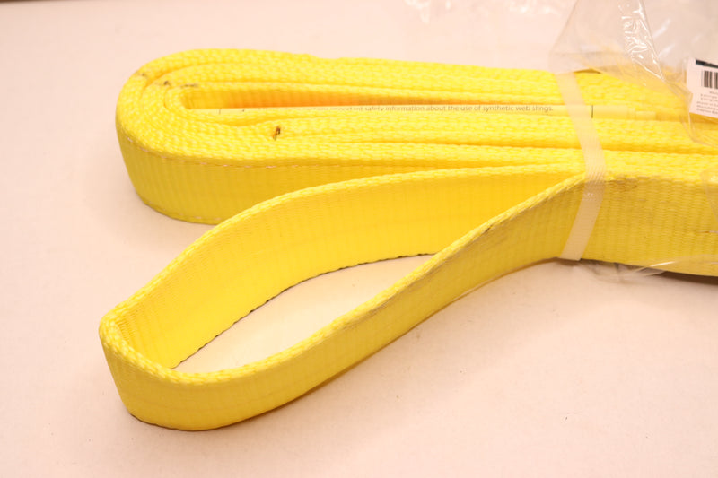 Dayton Flat Eye Web Sling Yellow 9,600 Lb 8' 35XP62C