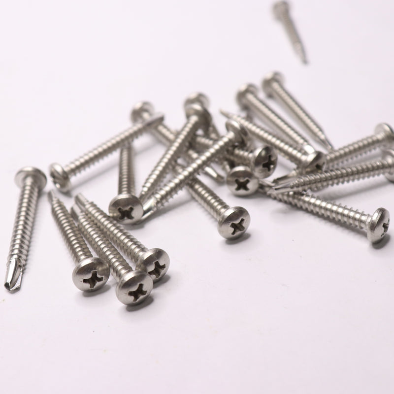 (20-Pk) Everbilt Phillips Pan-Head Sheet Metal Screws