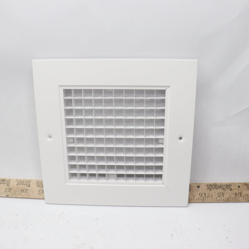 Hvac Vent Duct Cover Sidewall or Ceiling White 7-3/4" X 7-3/4"