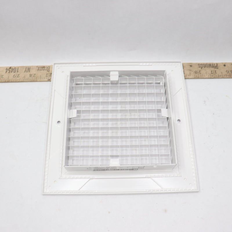 Hvac Vent Duct Cover Sidewall or Ceiling White 7-3/4" X 7-3/4"