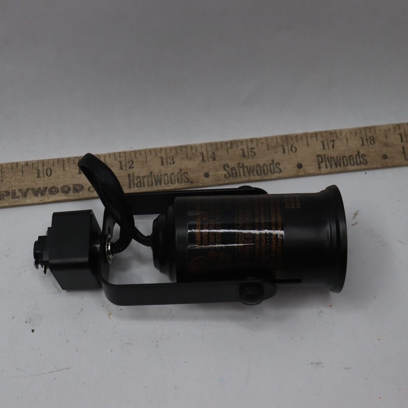 Hampton Bay 1 Light Linear Track Lighting Medium Based Universal Bulb Black