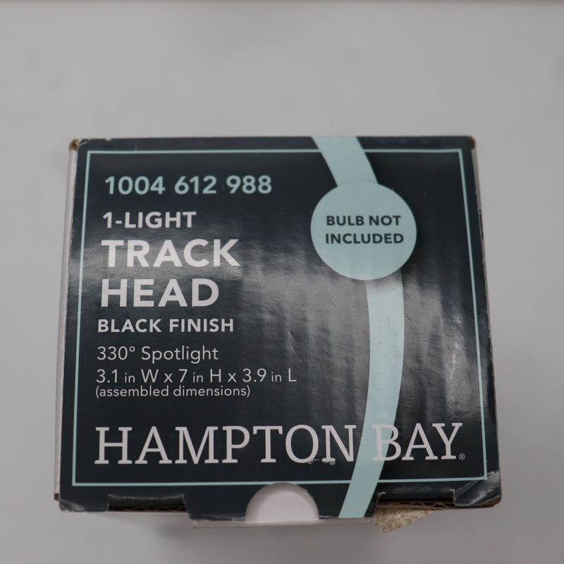 Hampton Bay 1 Light Linear Track Lighting Medium Based Universal Bulb Black