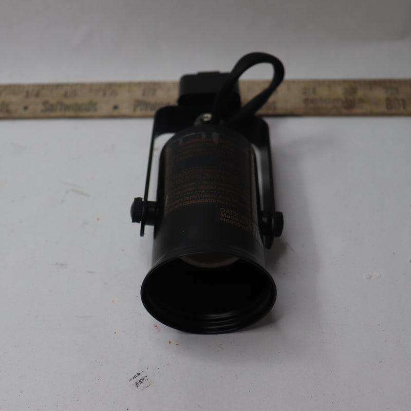 Hampton Bay 1 Light Linear Track Lighting Medium Based Universal Bulb Black