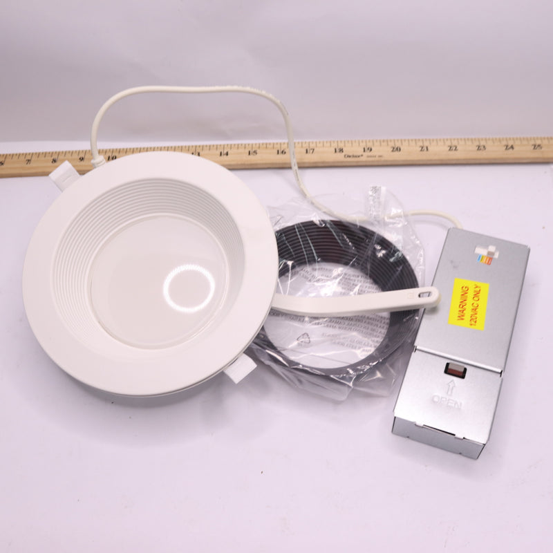 Commercial Electric Canless Selectable Integrated LED Recessed Trim w/ Downlight