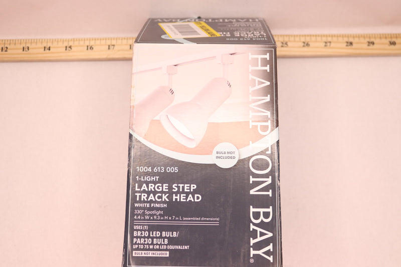 Hampton Bay 1-Light Linear Track Lighting Head White 813950