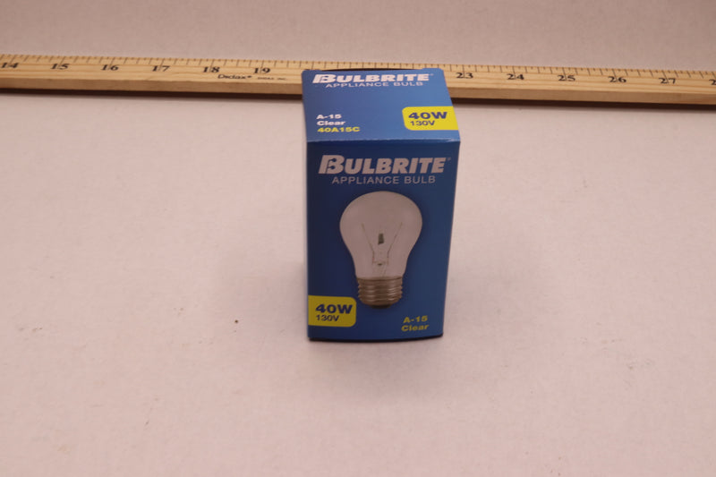 Bulbrite Medium Screw Base Light Bulb 40W 130V Clear 104140