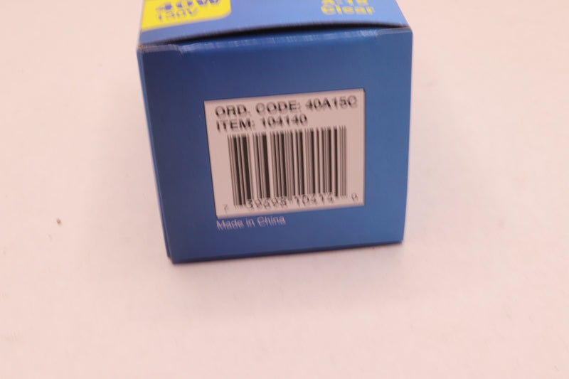 Bulbrite Medium Screw Base Light Bulb 40W 130V Clear 104140