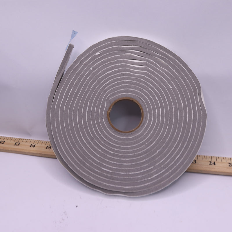 MD Weather Proof Closed Cell Foam Tape Gray Medium 1/2" x 17FT 617288